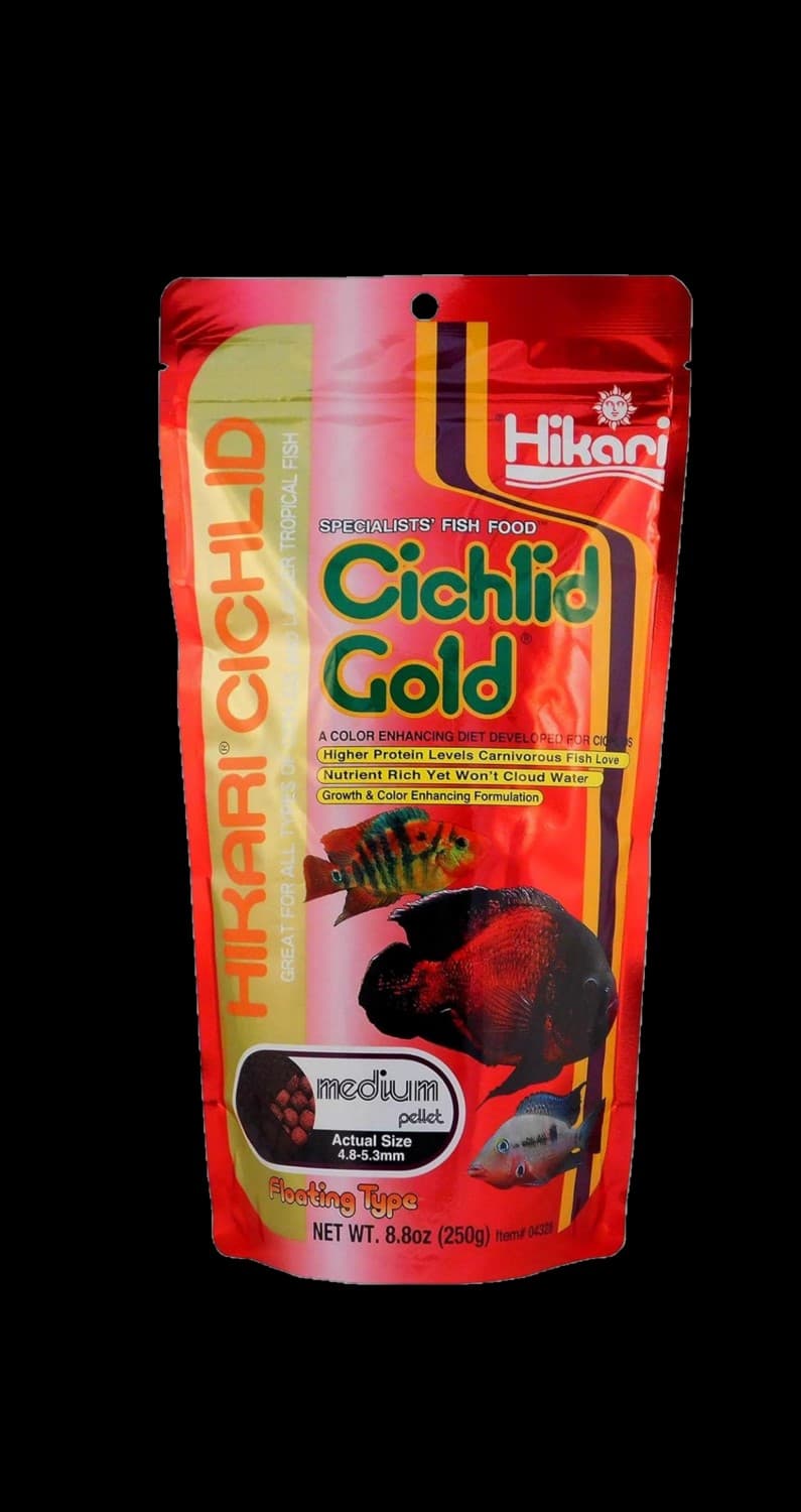 Hikari Cichlid Gold Medium Floating Pellets Freshwater Cichlid Fish Food oz
