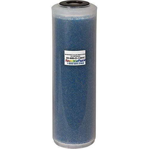 Spectrapure Mixed-Bed Color-Indicating Super Di Cartridge - 10 Inch - Compatible with All Reverse Osmosis 10 Inch Housings