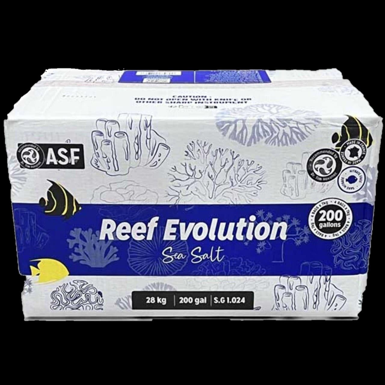Reef Evolution Sea Salt ASF Aquarium Elements Bio Reef Tanks 4 Bags 200 Gallon