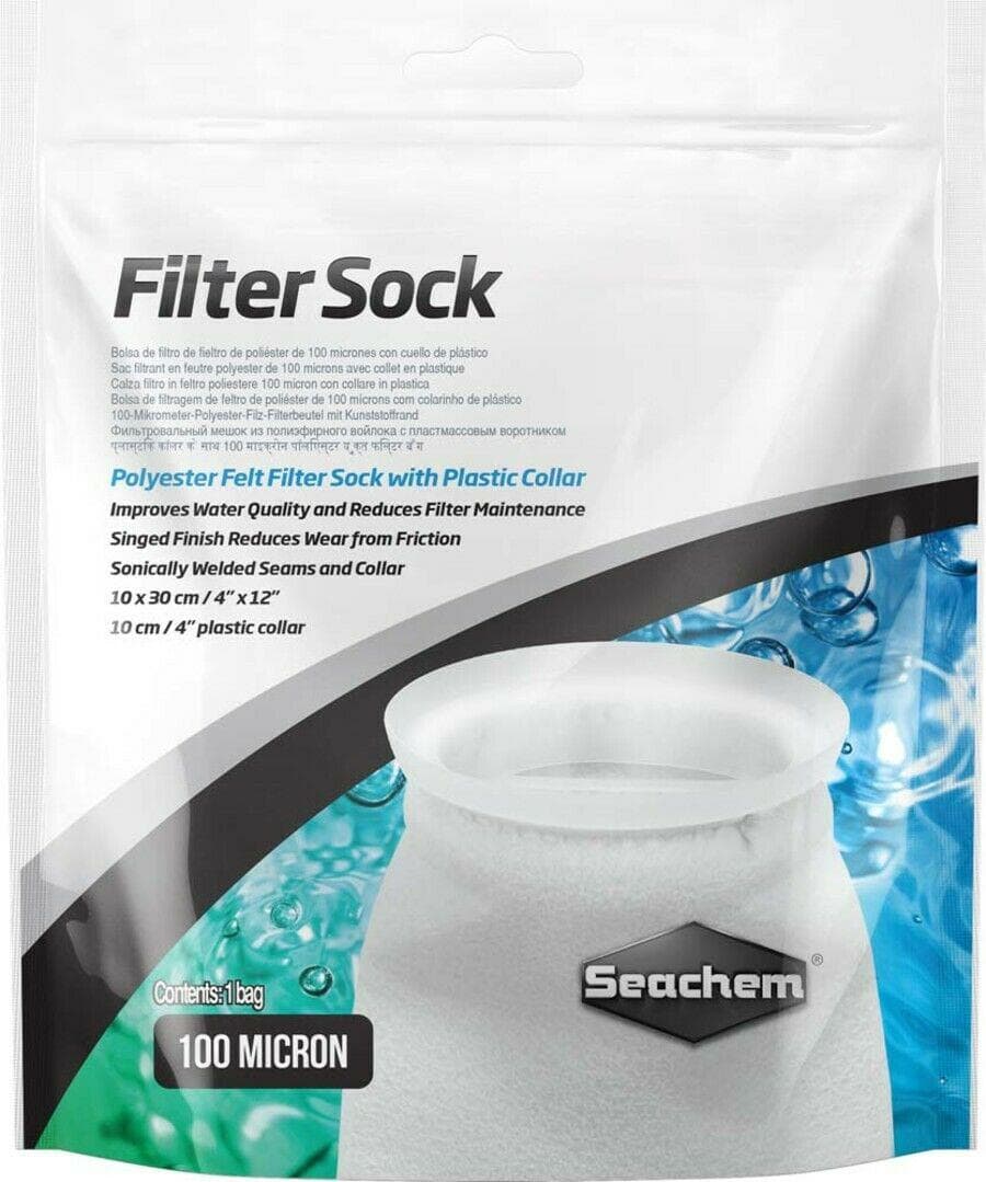 Seachem Filter Sock 100mic 7"