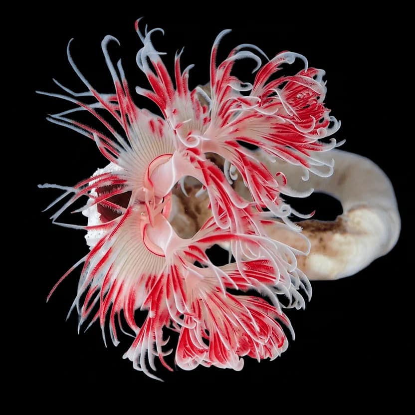 Red and White Coco Worm Lg