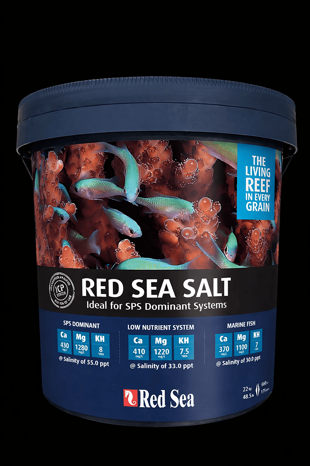 Red Sea 175 gallon sea salt mix - BLUE BUCKET