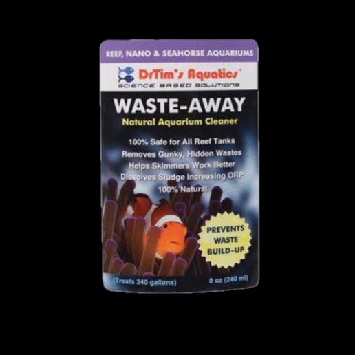 Drtim’s Aquatics Reef Away – Natural Fish Tank & Aquarium Waste Management Solution for Dissolving & Cleaning Organic Sludge & Waste - 8 oz.